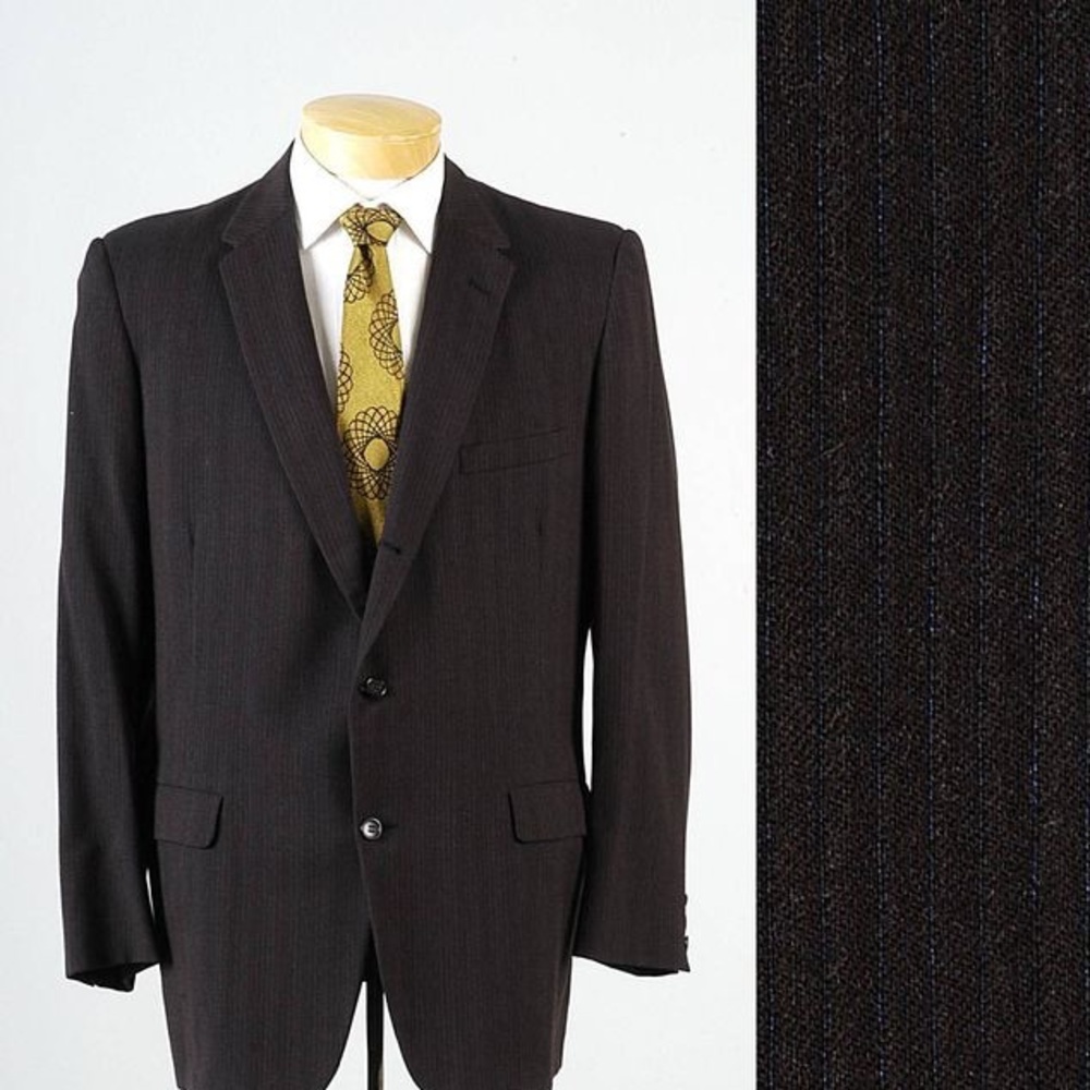 Striped Brown Blazer Jacket Men’s